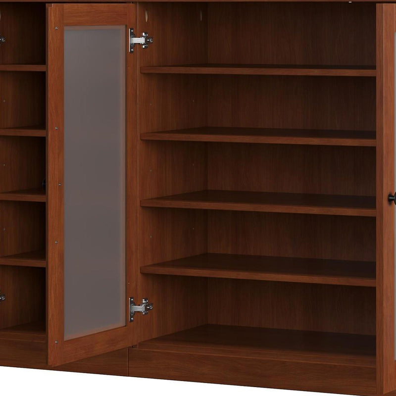 Solid Woodshoe Storage Cabinet (756032) - Coffee