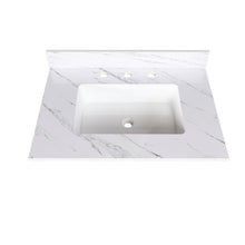 Load image into Gallery viewer, Bianco Carrara Venato Elegant Marble Vanity Top, Bathroom Vanity With Undermount Sink, Sintered Stone
