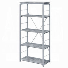 Load image into Gallery viewer, Four Tier Etagere Bookcase - Gray / Silver
