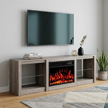 Load image into Gallery viewer, Fireplace Entertainment Center With Fireplace (734208) - Black
