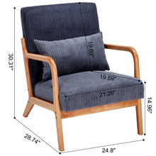 Load image into Gallery viewer, Accent Arm Chair With Pillow Upholstered
