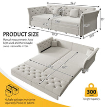 Load image into Gallery viewer, Oversize Pull Out Sofa Bed For Living Room
