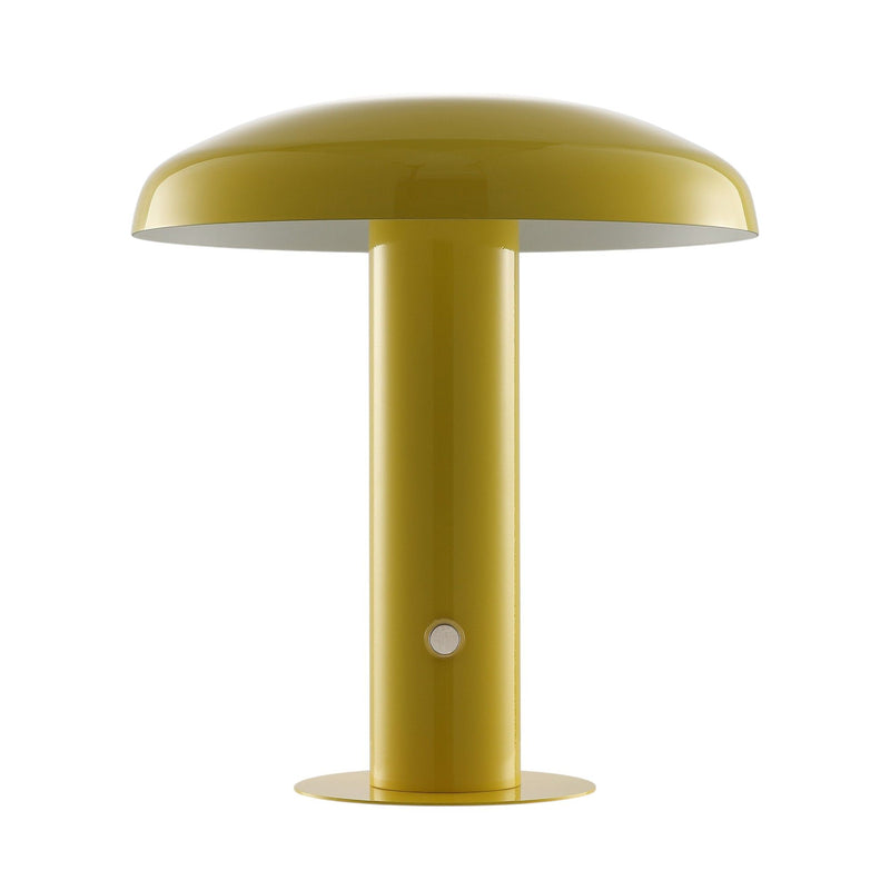Novelty USB Table Lamp With Globe Shade - Yellow