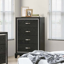 Load image into Gallery viewer, 1 Piece Chest Tapered Legs Bedroom Furniture - Black
