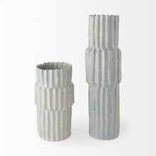 Load image into Gallery viewer, Abstract Cylinder Table Vase (397584) - Gray
