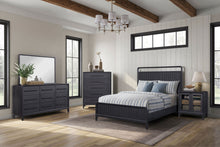 Load image into Gallery viewer, Glass Door Nightstand - Black
