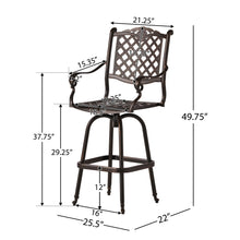 Load image into Gallery viewer, Cast Aluminum Bar Stool - Copper
