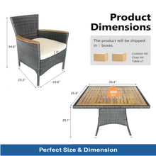 Load image into Gallery viewer, 5 Piece Patio Dining Set With Table
