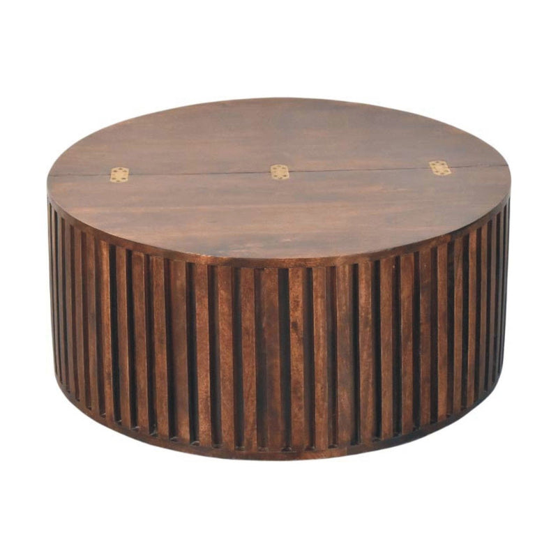 Solid Wood Solid Coffee Table With Drawer (717415) - Brown