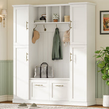 Load image into Gallery viewer, Hall Tree With 4 Side Cabinets
