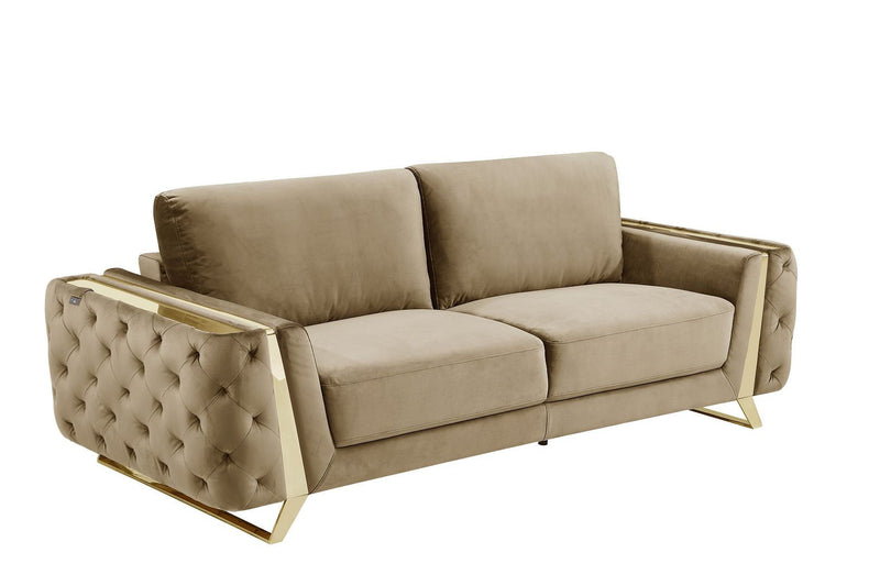 Velvet Sofa - Beige