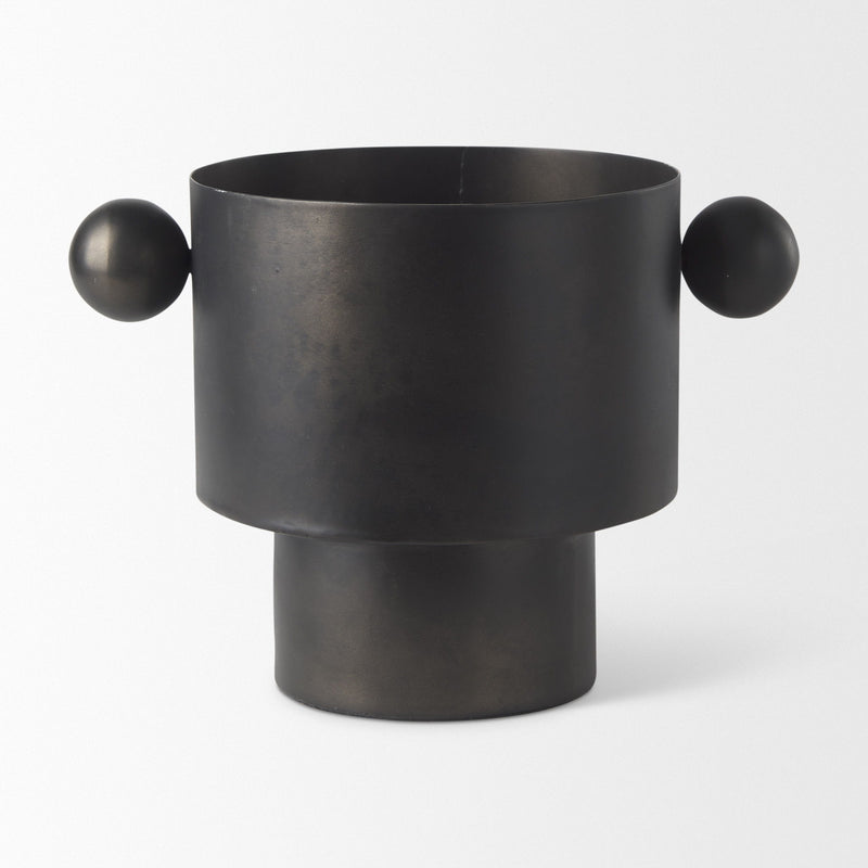 Round Table Vase (729957) - Black
