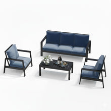 Load image into Gallery viewer, Modern 5 Seat Outdoor Patio Furniture Set With Coffee Table
