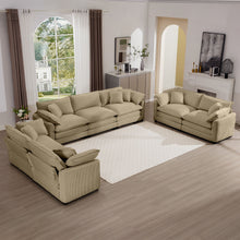 Load image into Gallery viewer, Elegant Oversized Sectional Sofa Set With Deep Seats And Flexible Layout
