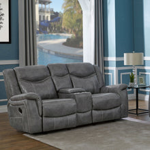 Load image into Gallery viewer, Carmen - Cool Motion Loveseat With Storage, With Reclining Function And Built In Storage - Gray
