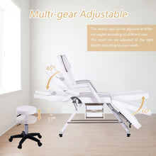 Load image into Gallery viewer, 72.8" Massage Salon Tattoo Chair With Two Trays Esthetician Bed With Hydraulic Stool, Multi-Purpose 3-Section Facial Bed Table, Adjustable Beauty Barber Spa Beauty Equipment
