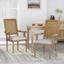 Load image into Gallery viewer, Elegant French Country Style Dining Chair With Cane Backrest
