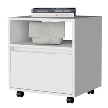 Load image into Gallery viewer, 21" One Drawer Nightstand With Integrated Tech - White
