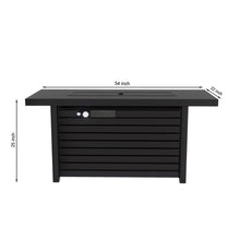 Load image into Gallery viewer, Outdoor Fire Pit Table &amp; Lid - Black
