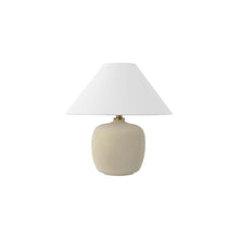 Load image into Gallery viewer, 18" Novelty Table Lamps With Empire Shades (Set of 2) - Clear / Cream
