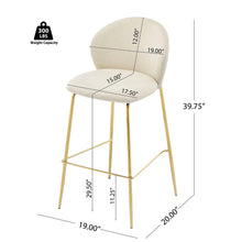 Load image into Gallery viewer, Kira - Upholstered Bar Stool (Set of 2)
