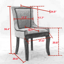 Load image into Gallery viewer, Ultra - Side Dining Chair, Nail Head (Set of 2)
