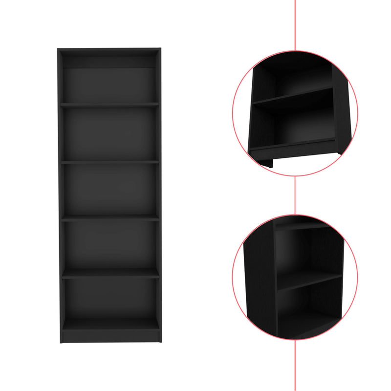 Five Tier Bookcase (737969) - Black