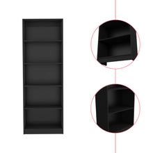 Load image into Gallery viewer, Five Tier Bookcase (737969) - Black
