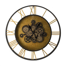 Load image into Gallery viewer, Circle Analog Exposed Gear Wall Clock (485980) - Copper
