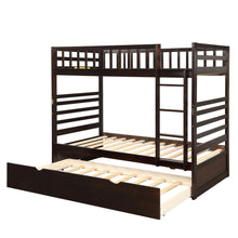 Load image into Gallery viewer, Orisfur. Twin Bunk Beds for Kids with Safety Rail and Movable Trundle bed
