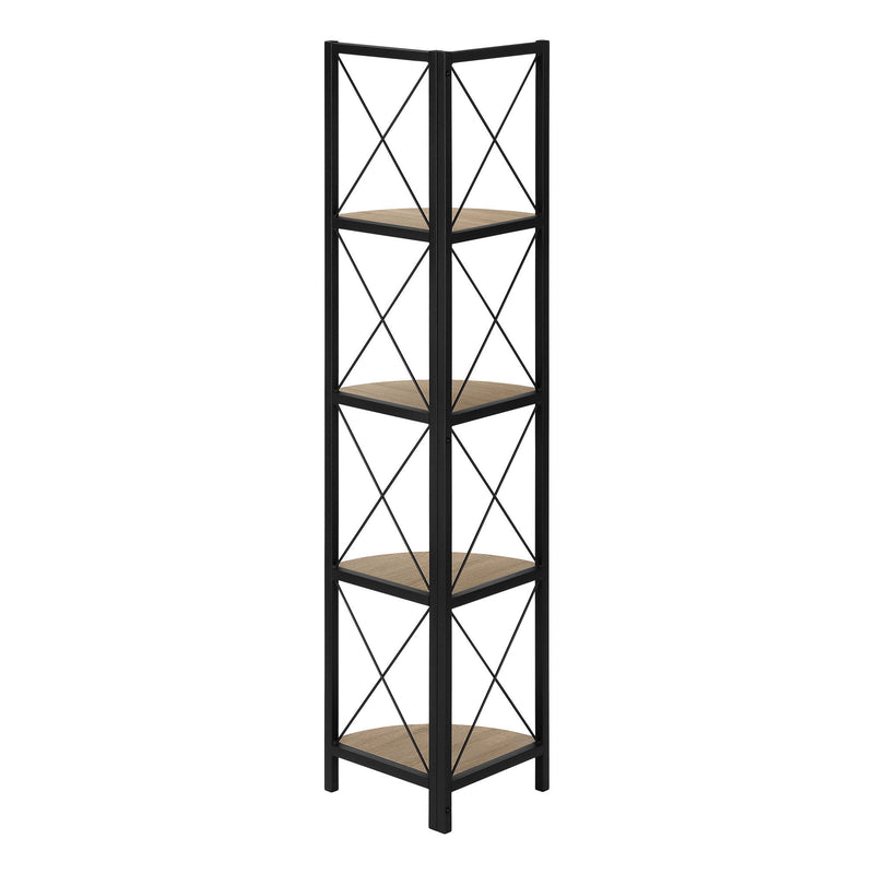 Corner Bookcase - Taupe