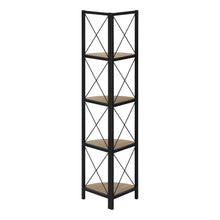 Load image into Gallery viewer, Corner Bookcase - Taupe
