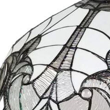 Load image into Gallery viewer, 9'' Unique Statement Two Light Glass Dimmable Chandelier With Shades - Black / White
