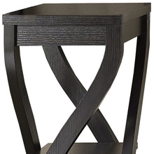 Load image into Gallery viewer, Square End Table With Two Shelves - Black
