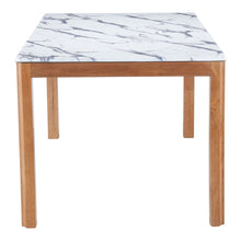 Load image into Gallery viewer, 63" Wood And Solid Wood Dining Table - White
