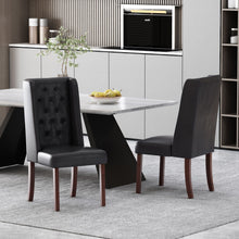 Load image into Gallery viewer, Sophisticated Tufted Dining Chair With High Back Design
