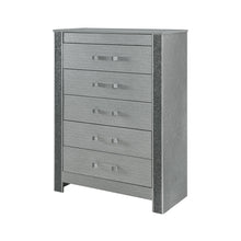 Load image into Gallery viewer, 36" Wood Five Drawer Dresser - Silver
