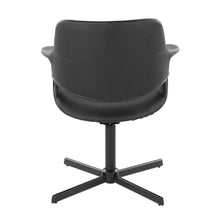 Load image into Gallery viewer, Vintage Flair - Mid-Century Modern Swivel Chair With X - Pedestal - Black
