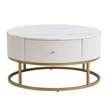 Load image into Gallery viewer, Modern Round Table With Drawers
