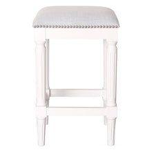 Load image into Gallery viewer, Square Stool With Upholstered Seat

