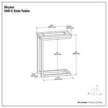 Load image into Gallery viewer, Skyler - C Side Table Handcrafted

