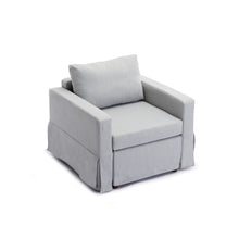 Load image into Gallery viewer, 3 Seat Module Sectional Sofa Couch With 1 Ottoman,Seat Cushion and Back Cushion Removable and Washable,Light Grey
