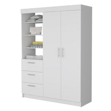 Load image into Gallery viewer, Accent Cabinet Soft Close With Three Shelves And Three Drawers - White
