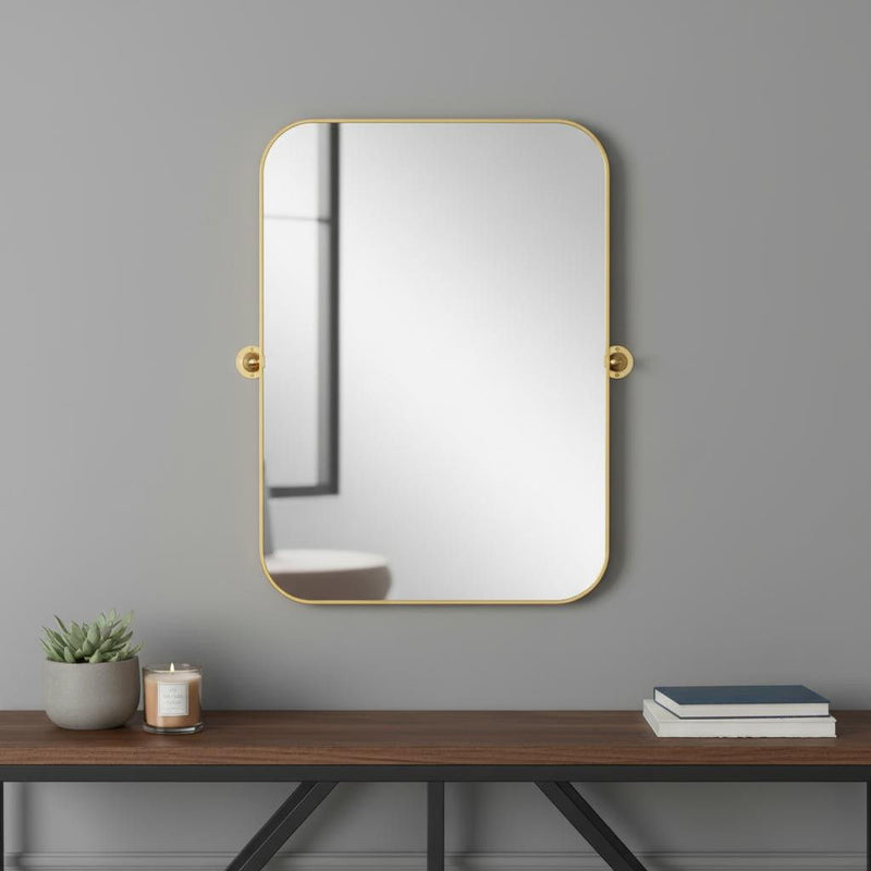 31" Framed Accent Mirror - Gold