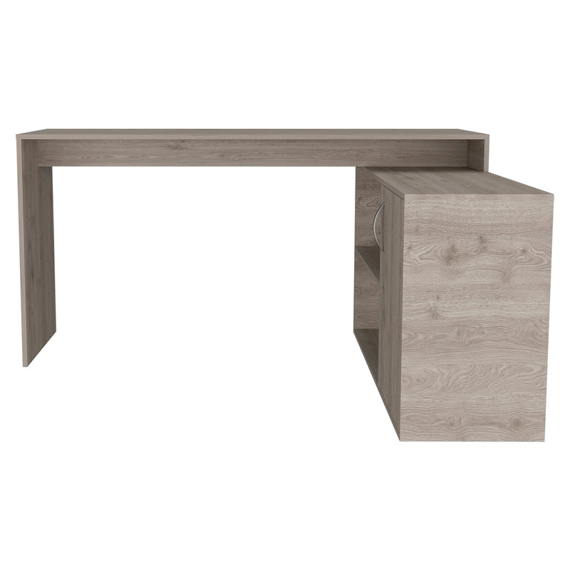 L Shape Writing Desk - Light Gray