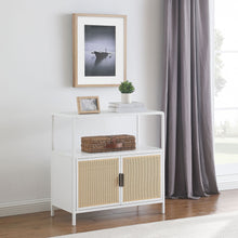 Load image into Gallery viewer, Kenneth - 2 Door Radio Weave Accent Cabinet - White

