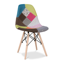Load image into Gallery viewer, Upholstered Fabric Dining Side Chair - Brown / Green / Pink / Natural
