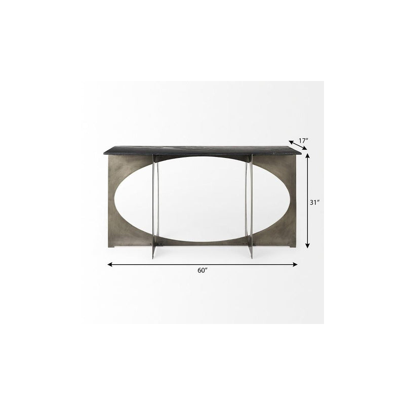 Frame Console Table (730847) - Black