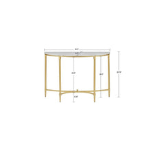 Load image into Gallery viewer, Bordeaux - Console Table - White / Gold
