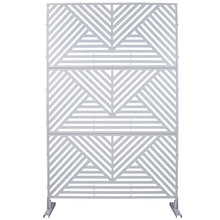 Load image into Gallery viewer, Freestanding Outdoor &amp; Indoor Freestanding Metal Privacy Screen

